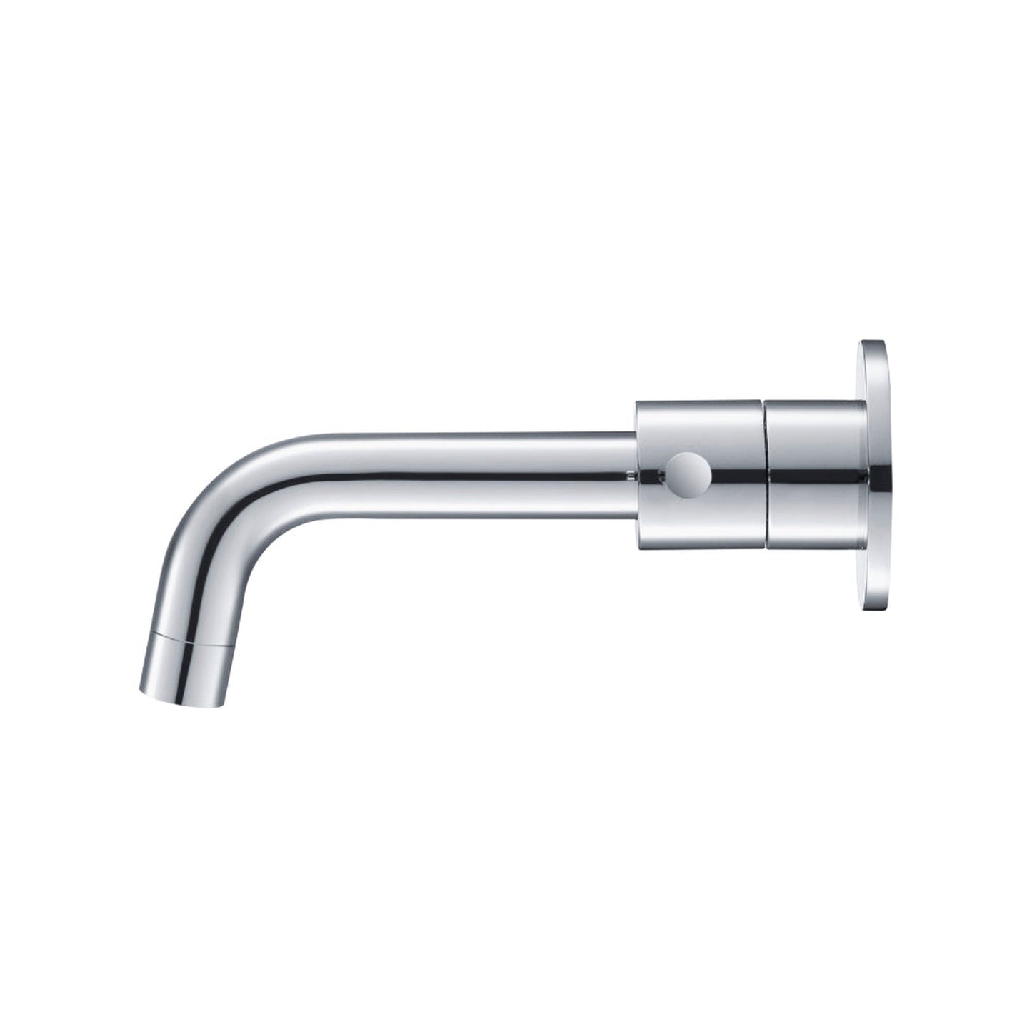 Isenberg Serie 100 8" Three-Hole Brushed Nickel PVD Wall-Mounted Bathroom Sink Faucet With 0.50" Rough-In Valve