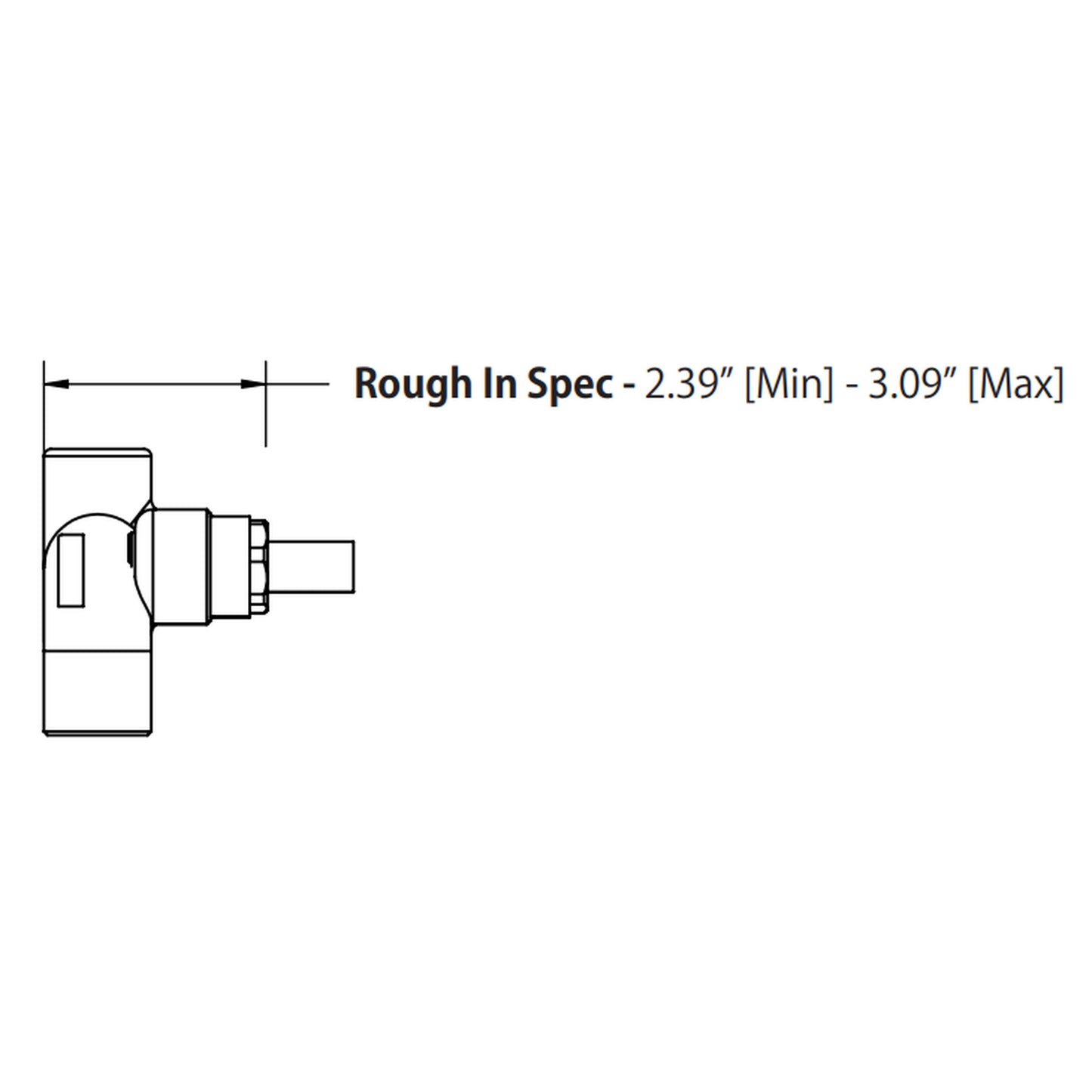 Isenberg Serie 100 8" Three-Hole Brushed Nickel PVD Wall-Mounted Bathtub Faucet With 0.50" Rough-In Valve