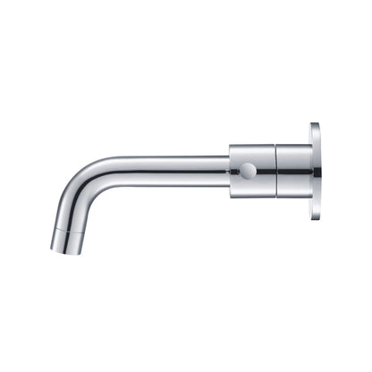 Isenberg Serie 100 8" Three-Hole Chrome Wall-Mounted Bathroom Sink Faucet With 0.50" Rough-In Valve