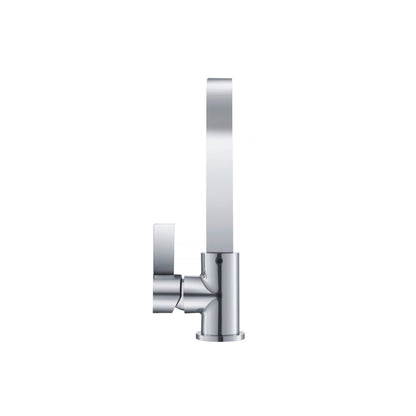 Isenberg Serie 145 10" Single-Hole Chrome Solid Brass Deck-Mounted Sink Faucet With Swivel Spout