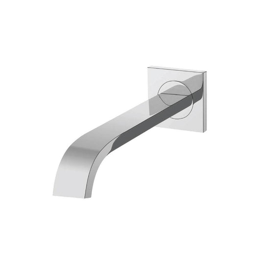Isenberg Serie 150 8" Single-Hole Chrome Solid Brass Wall-Mounted Non-Diverting Bathtub Spout