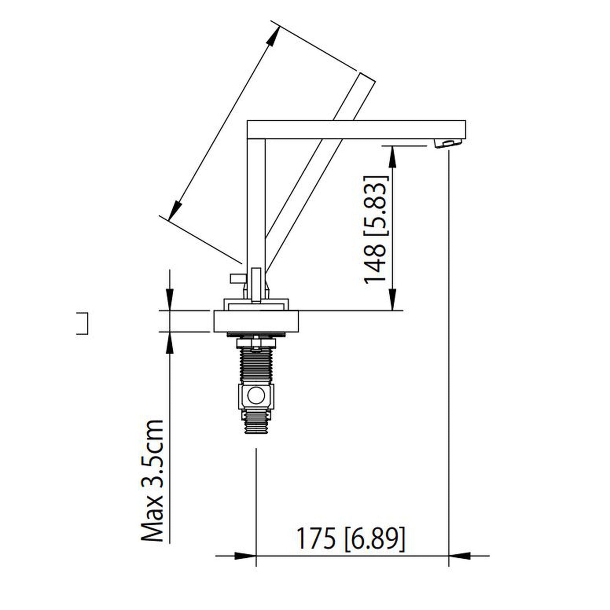 Isenberg Serie 160 14" Four-Hole Polished Nickel PVD Solid Brass Deck-Mounted Roman Bathtub Faucet With Hand Shower