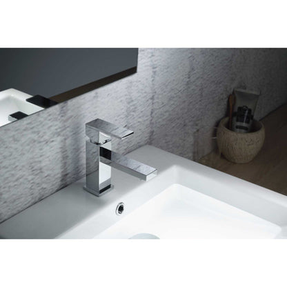 Isenberg Serie 160 160.1050PN 6" Single-Hole Polished Nickel PVD Deck-Mounted Bathroom Sink Faucet With Pop-Up Drain