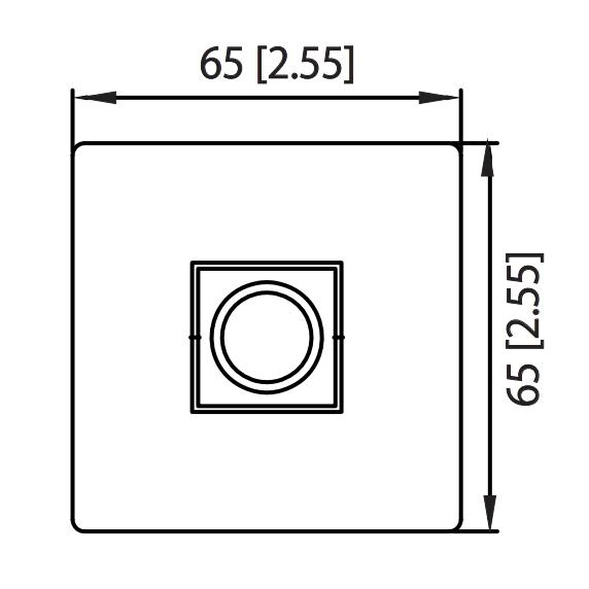 Isenberg Serie 160 6" Brushed Nickel PVD Solid Brass Ceiling-Mounted Shower Arm With Adjustable Sliding Flange