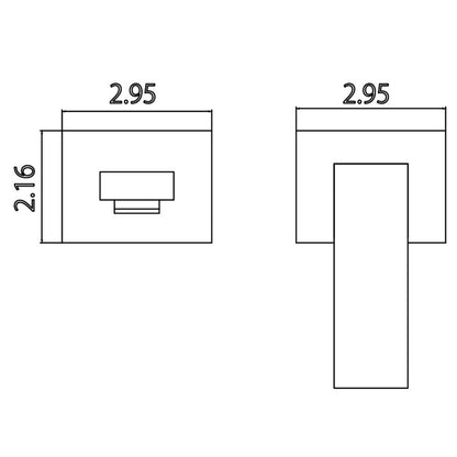 Isenberg Serie 160 7" Two-Hole Brushed Nickel PVD Wall-Mounted Bathroom Sink Faucet With Rough In Valve