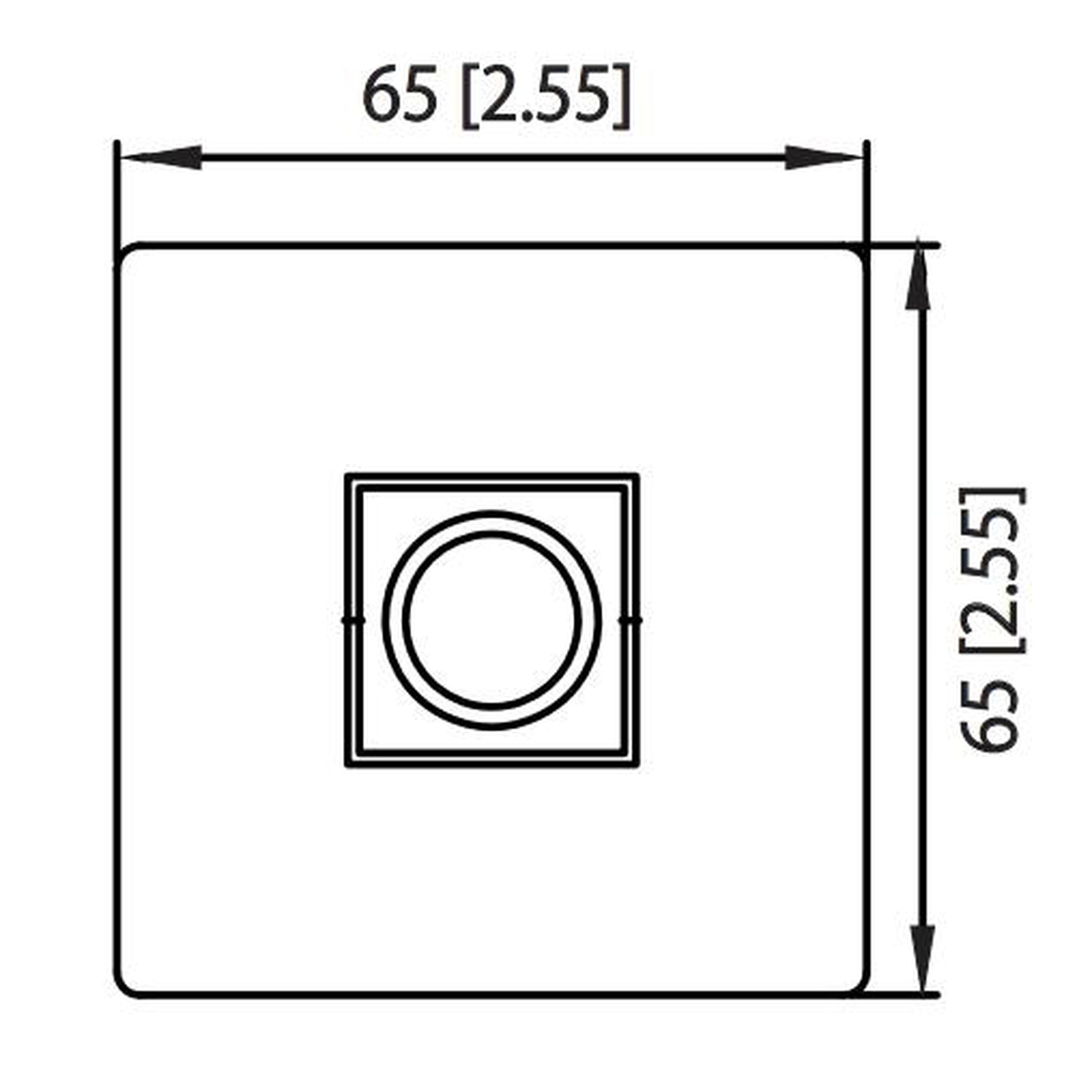 Isenberg Serie 160 8" Chrome Solid Brass Ceiling-Mounted Shower Arm With Adjustable Sliding Flange