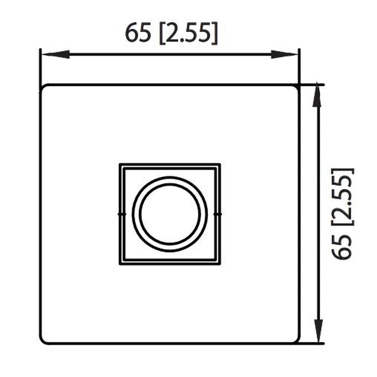 Isenberg Serie 160 8" Matte Black Solid Brass Ceiling-Mounted Shower Arm With Adjustable Sliding Flange