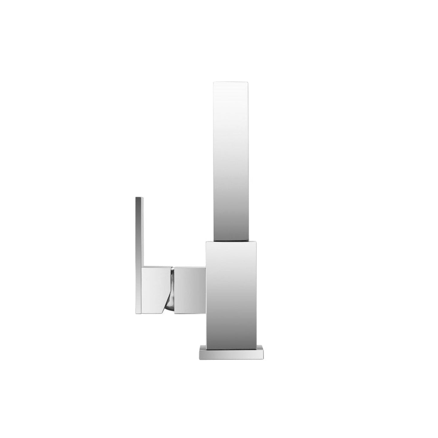 Isenberg Serie 160 9" Single-Hole Matte Black Solid Brass Deck-Mounted Bathroom Bar Sink Faucet With Swivel Spout