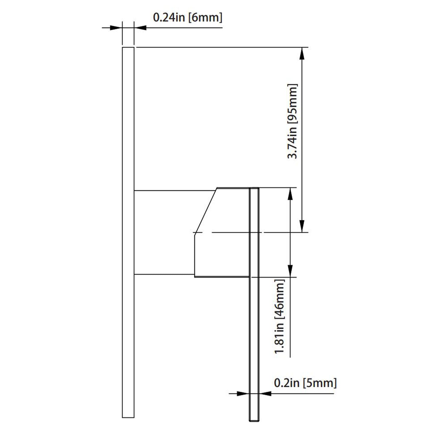 Isenberg Serie 160 Single Output Chrome Wall-Mounted Shower Set With 3-Function ABS Shower Head, Single Handle Shower Trim and 1-Output Single Control Pressure Balance Valve