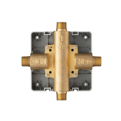 Isenberg Serie 180 8" Brushed Nickel PVD Shower Trim Set With 1-Output Pressure Balance Valve