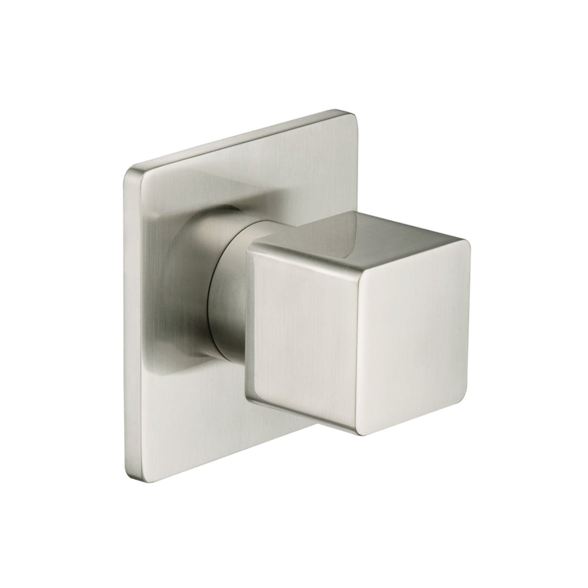 Isenberg Serie 196 3" Brushed Nickel PVD Wall Mounted Shower Faucet Trim With 0.75" Single-Output NPT Female Connection Volume Control Valve