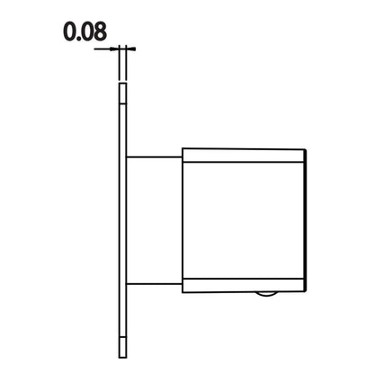 Isenberg Serie 196 3" Chrome Wall Mounted Shower Faucet Trim With 0.75" Single-Output NPT Female Connection Volume Control Valve