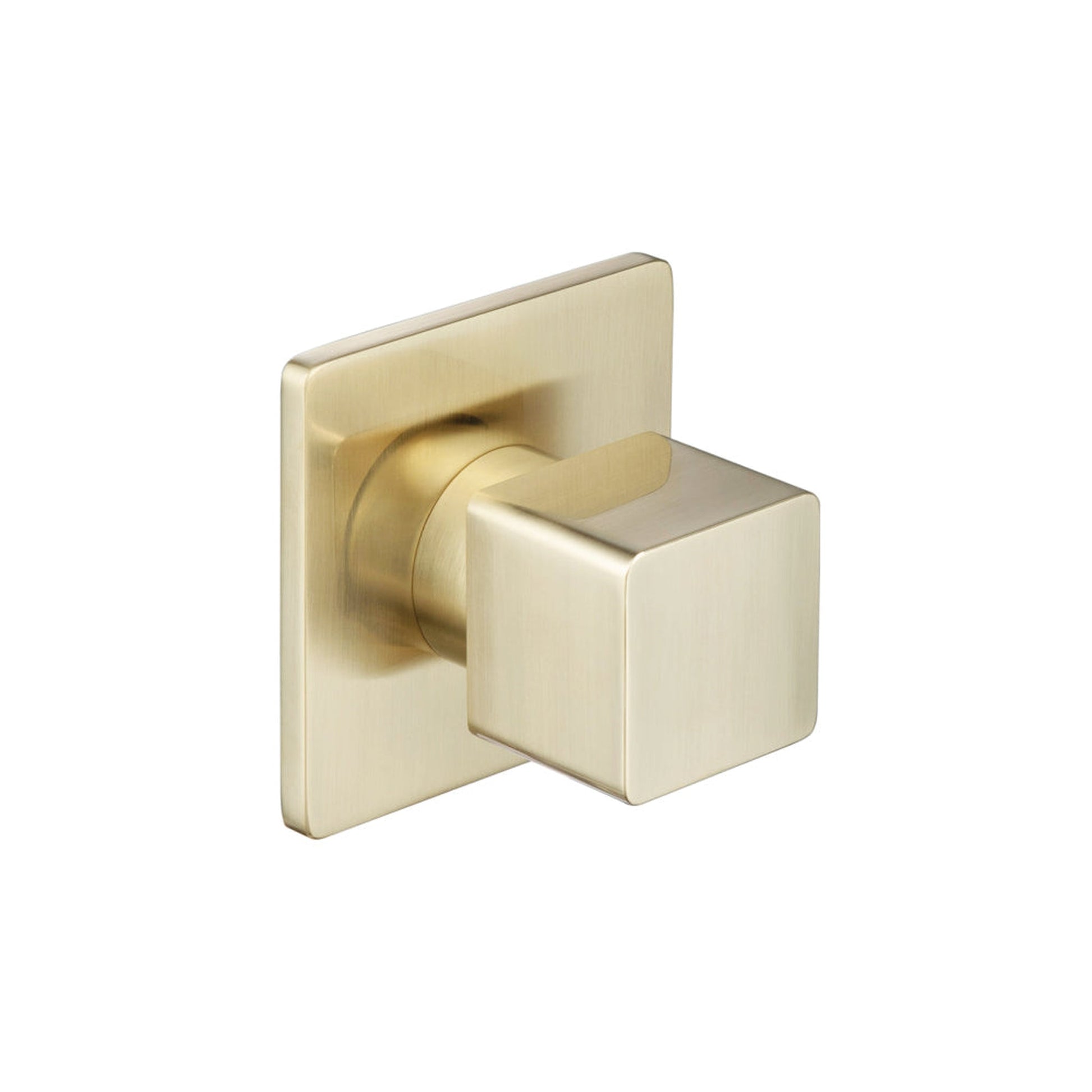 Isenberg Serie 196 3" Satin Brass PVD Wall Mounted Shower Faucet Trim With 0.75" Single-Output NPT Female Connection Volume Control Valve