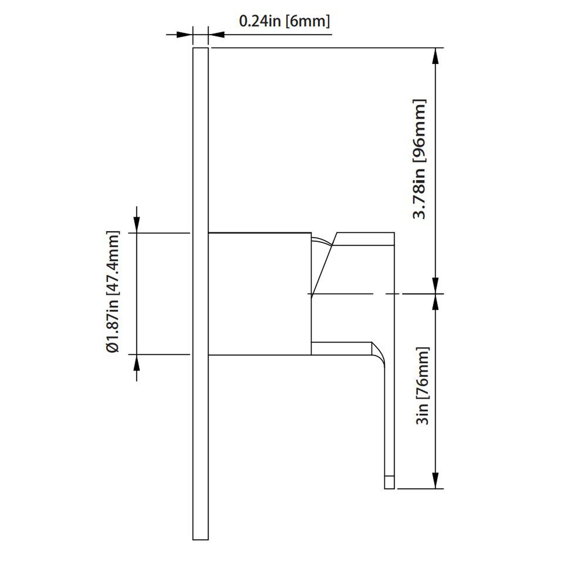 Isenberg Serie 196 Single Output Matte Black Wall-Mounted Shower Set With 3-Function ABS Shower Head, Single Handle Shower Trim and 1-Output Single Control Pressure Balance Valve