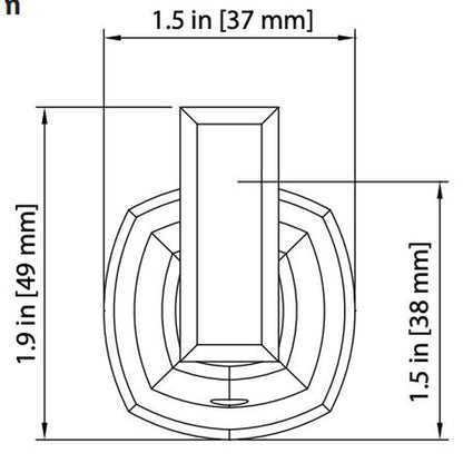 Isenberg Serie 240 2" Brushed Nickel PVD Solid Brass Wall-Mounted Bathroom Towel and Robe Hook