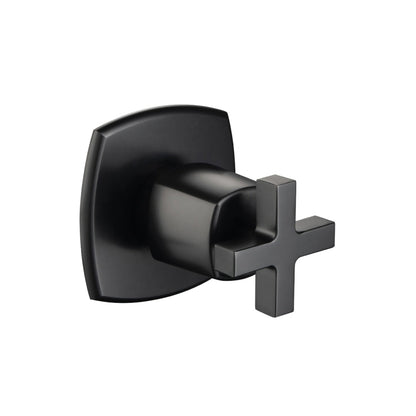 Isenberg Serie 240 3" Matte Black Wall Mounted Shower Faucet Trim With 0.75" Single-Output NPT Female Connection Volume Control Valve