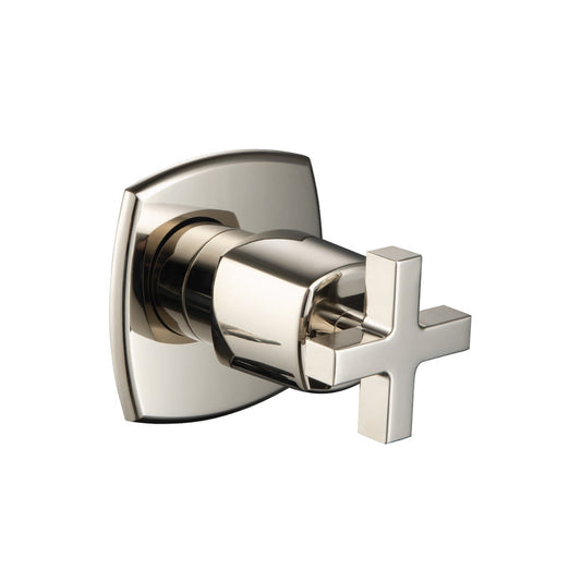 Isenberg Serie 240 3" Polished Nickel PVD Wall Mounted Shower Faucet Trim With 0.75" Single-Output NPT Female Connection Volume Control Valve