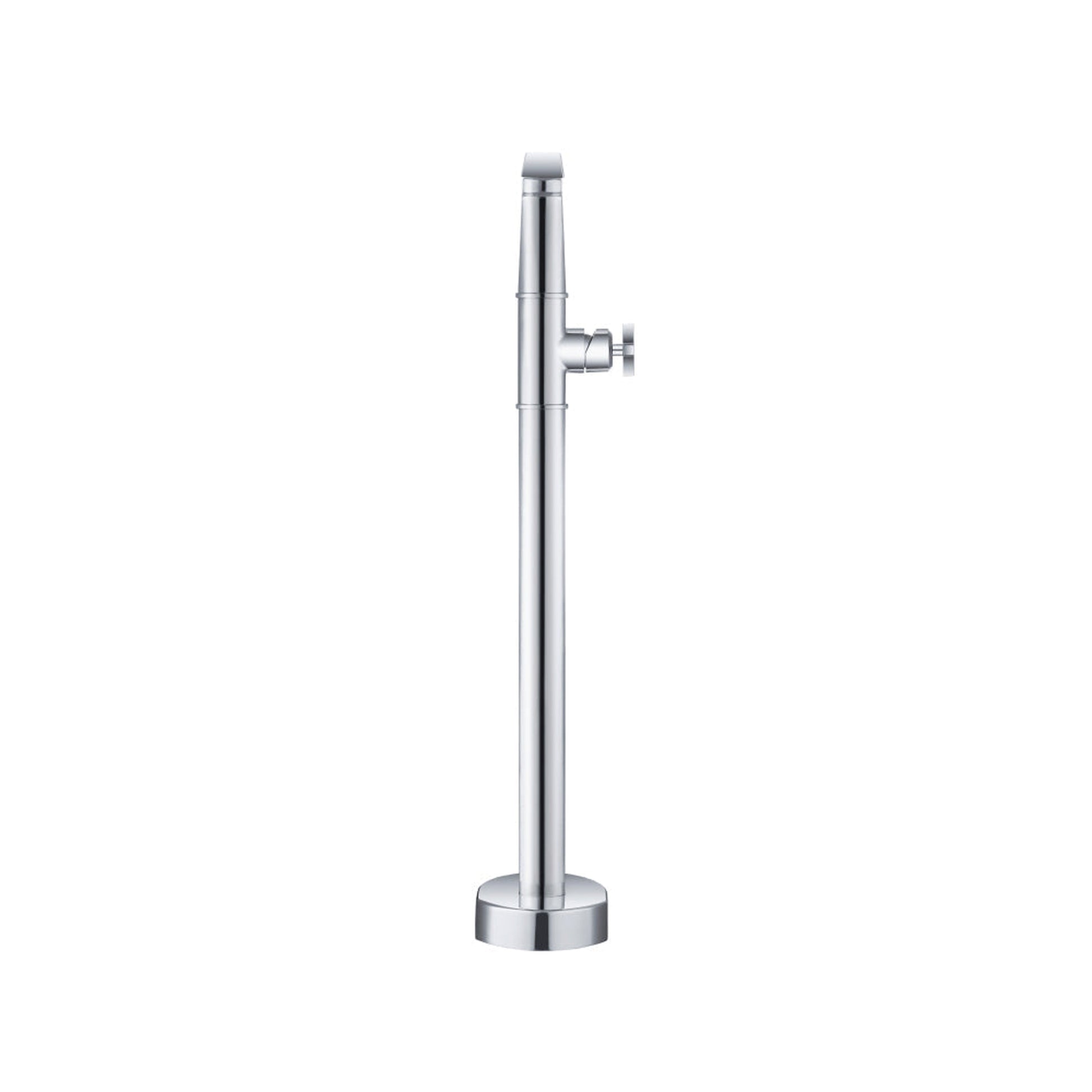 Isenberg Serie 240 39" Chrome Freestanding Floor-Mounted Bathtub Filler With 0.75" NPT Connection Valve