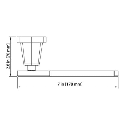 Isenberg Serie 240 6" Brushed Nickel PVD Solid Brass Wall-Mounted Toilet Paper Holder