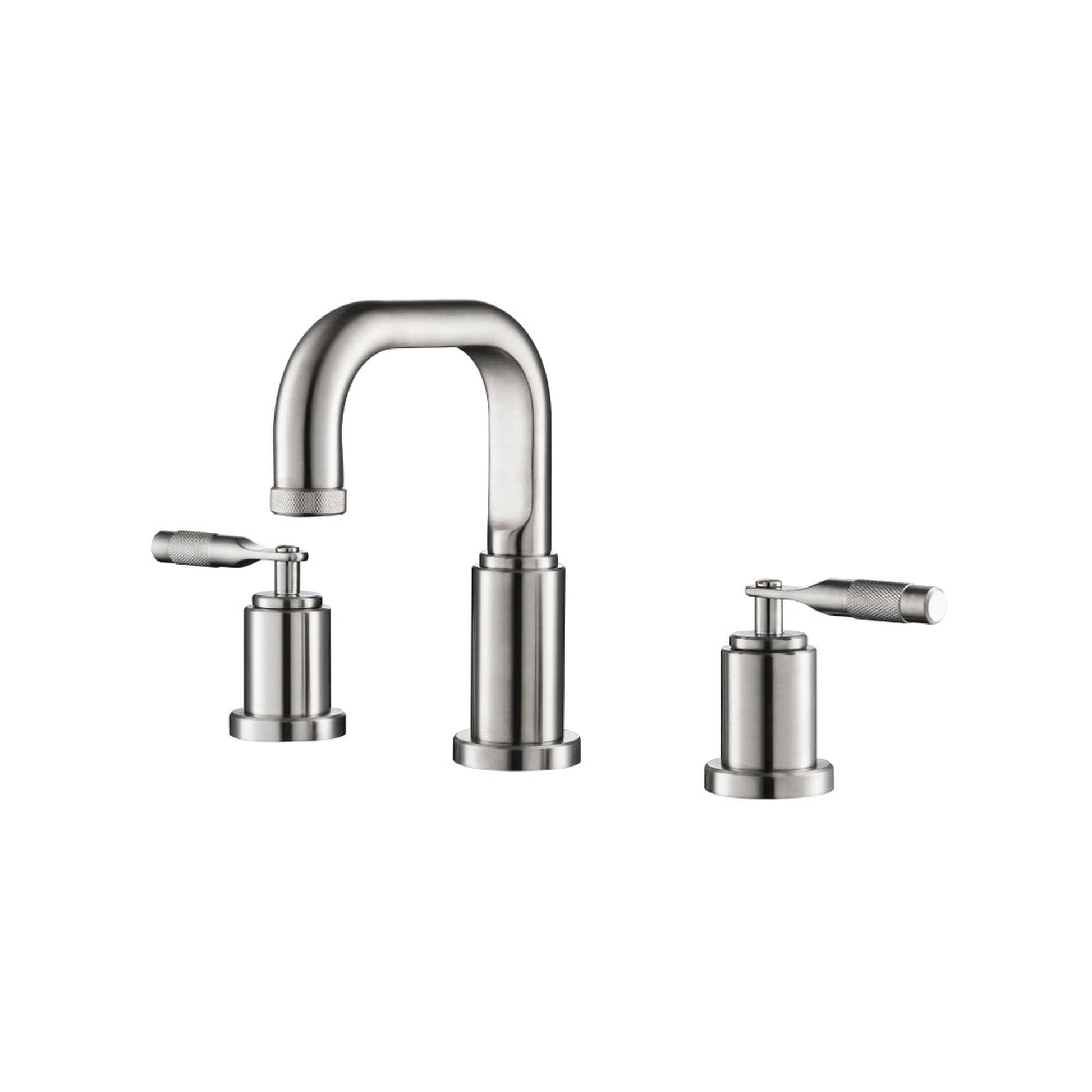 Isenberg Serie 250 14" Three-Hole Chrome Solid Brass Deck-Mounted Widespread Bathroom Sink Faucet With Overflow Pop-Up Drain