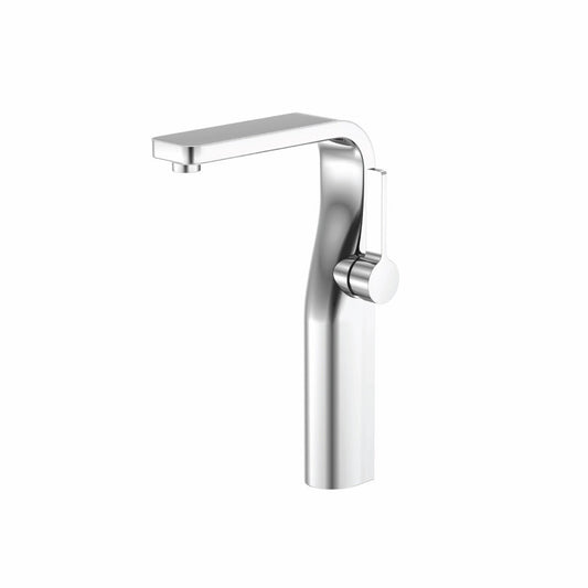 Isenberg Serie 260 11" Single-Hole Brushed Nickel PVD Deck-Mounted Vessel Bathroom Sink Faucet