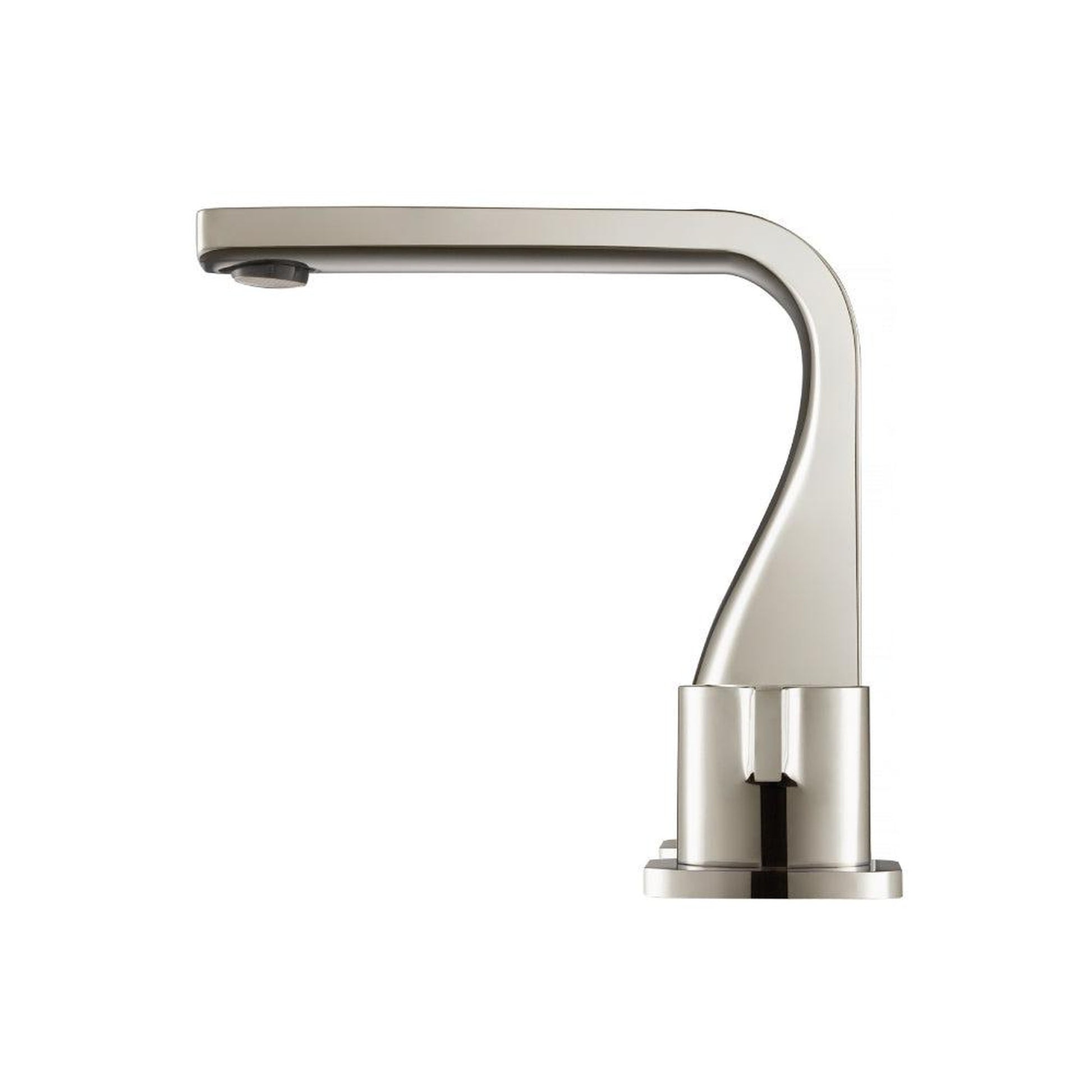 Isenberg Serie 260 260.2001PN 8" Three-Hole Polished Nickel PVD Solid Brass Deck-Mounted Widespread Bathroom Sink Faucet With Overflow Pop-Up Drain