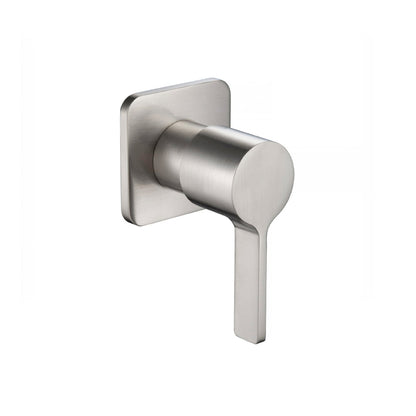 Isenberg Serie 260 3" Brushed Nickel PVD Wall Mounted Shower Faucet Trim With 0.75" Single-Output NPT Female Connection Volume Control Valve