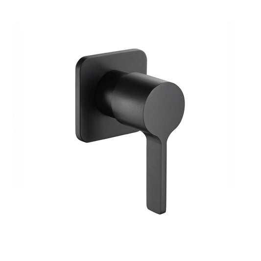 Isenberg Serie 260 3" Matte Black Wall Mounted Volume Control Shower Faucet Valve Trim