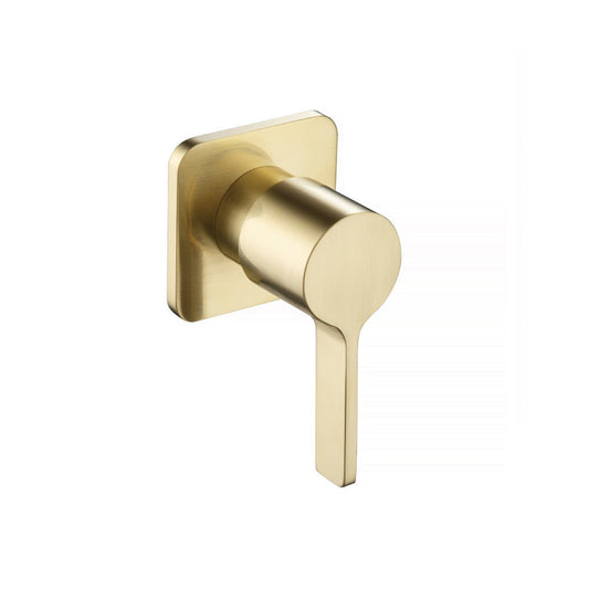 Isenberg Serie 260 3" Satin Brass PVD Wall Mounted Shower Faucet Trim With 0.75" Single-Output NPT Female Connection Volume Control Valve