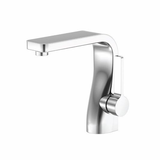 Isenberg Serie 260 6" Single-Hole Chrome Deck-Mounted Bathroom Sink Faucet With Pop-Up Drain