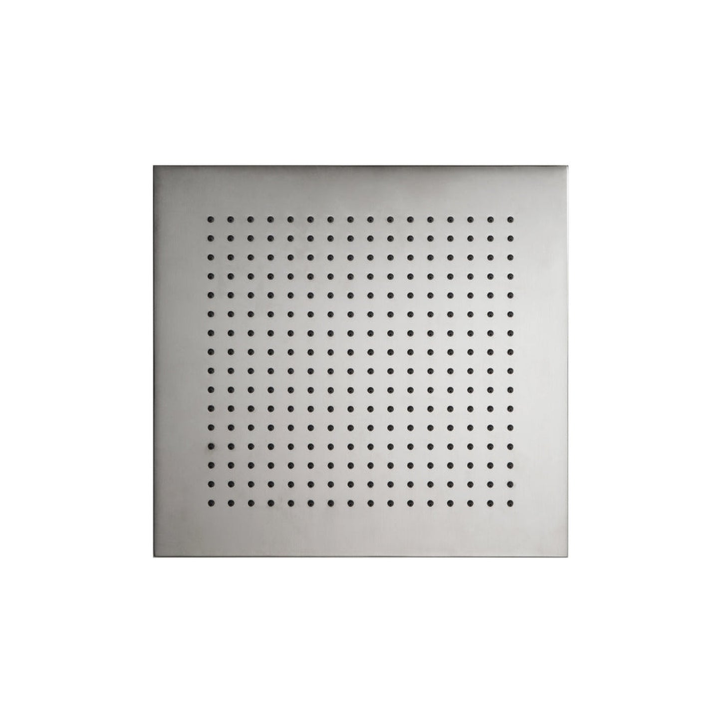 Isenberg Universal Fixtures 10" Single Function Square Brushed Nickel PVD Solid Brass Rain Shower Head