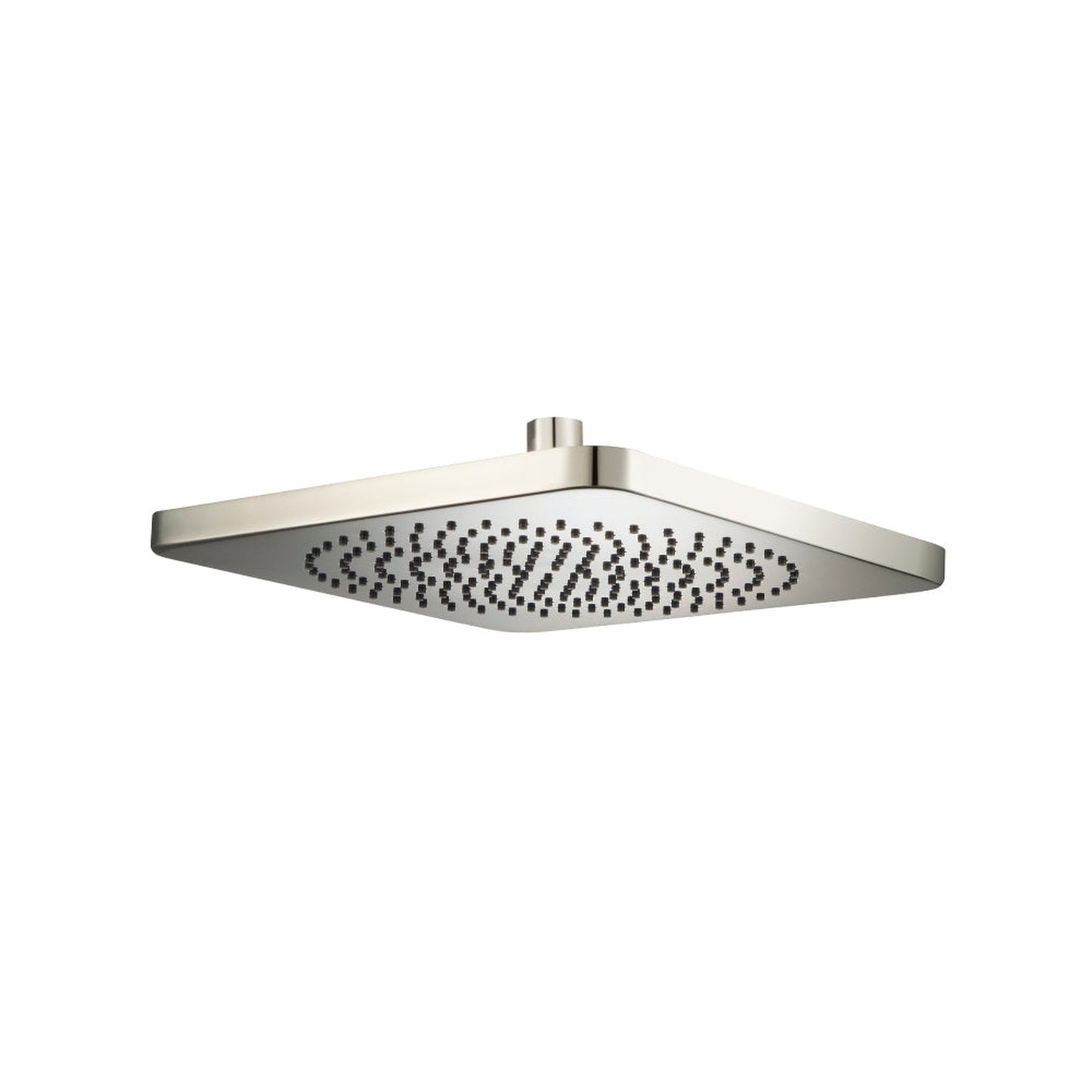 Isenberg Universal Fixtures 10" Single Function Square Curve-Edged Polished Nickel PVD Solid Brass Rain Shower Head