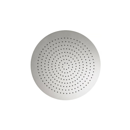 Isenberg Universal Fixtures 12" Single Function Round Brushed Nickel PVD Solid Brass Rain Shower Head