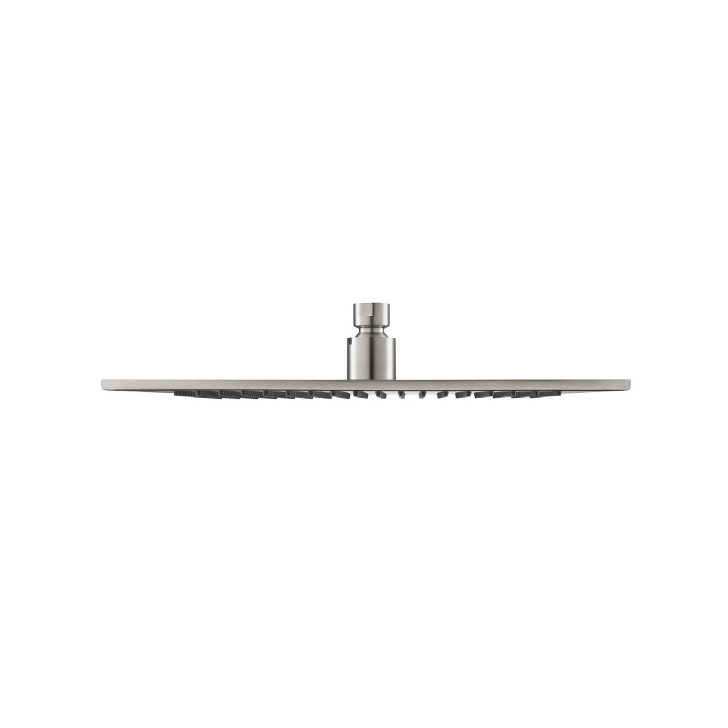 Isenberg Universal Fixtures 12" Single Function Square Brushed Nickel PVD Solid Brass Rain Shower Head