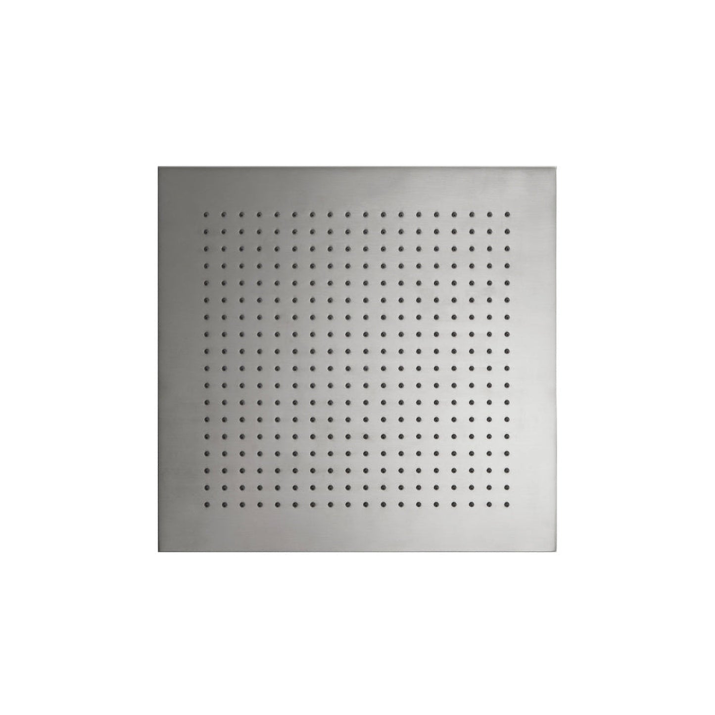 Isenberg Universal Fixtures 12" Single Function Square Brushed Nickel PVD Solid Brass Rain Shower Head