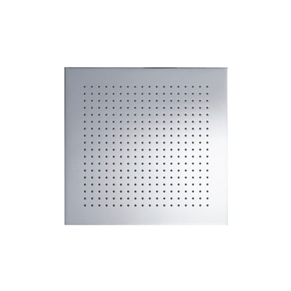 Isenberg Universal Fixtures 12" Single Function Square Chrome Solid Brass Rain Shower Head