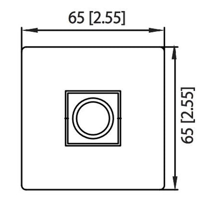 Isenberg Universal Fixtures 12" Single Function Square Chrome Solid Brass Rain Shower Head With 6" Ceiling Mounted Shower Arm