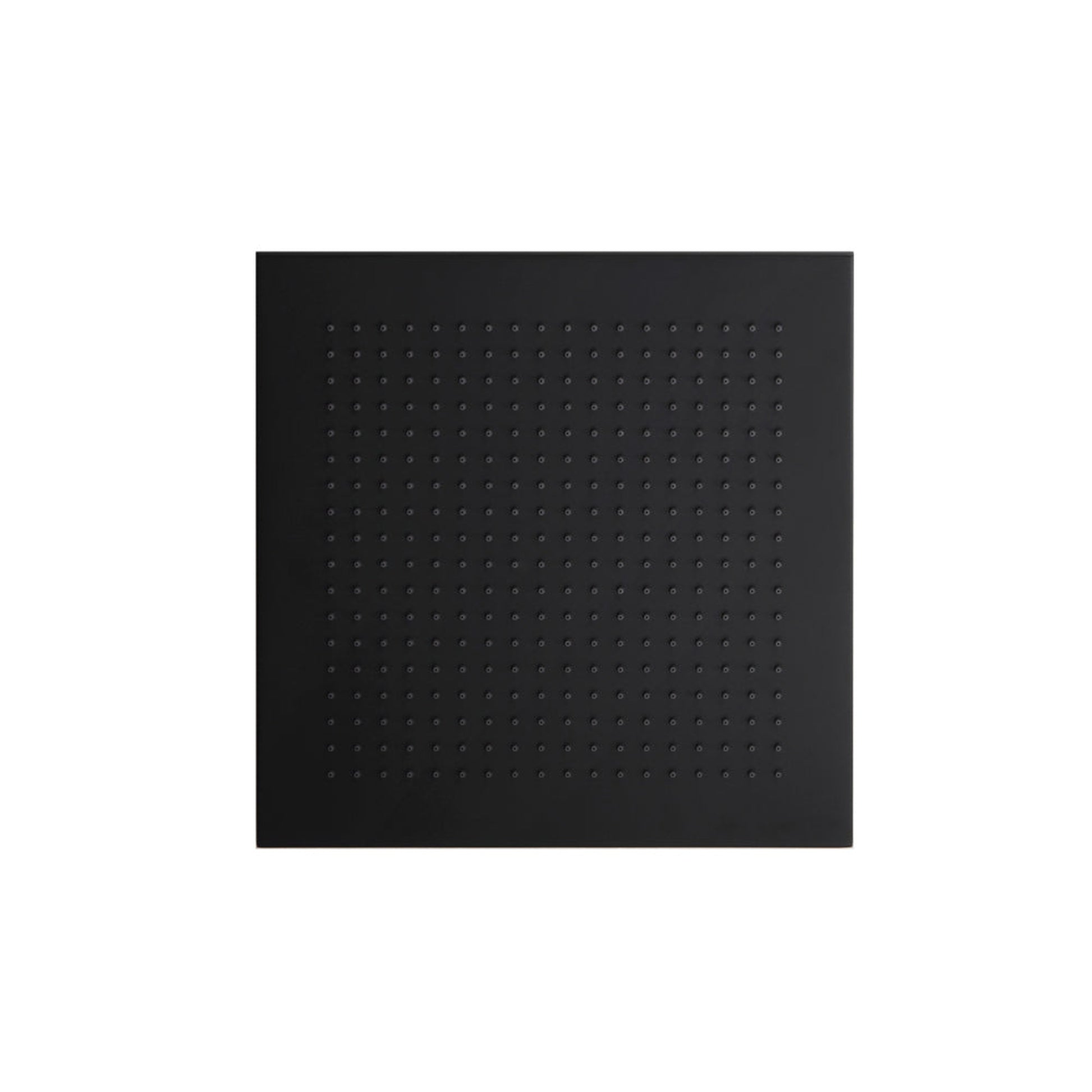 Isenberg Universal Fixtures 12" Single Function Square Matte Black Solid Brass Rain Shower Head