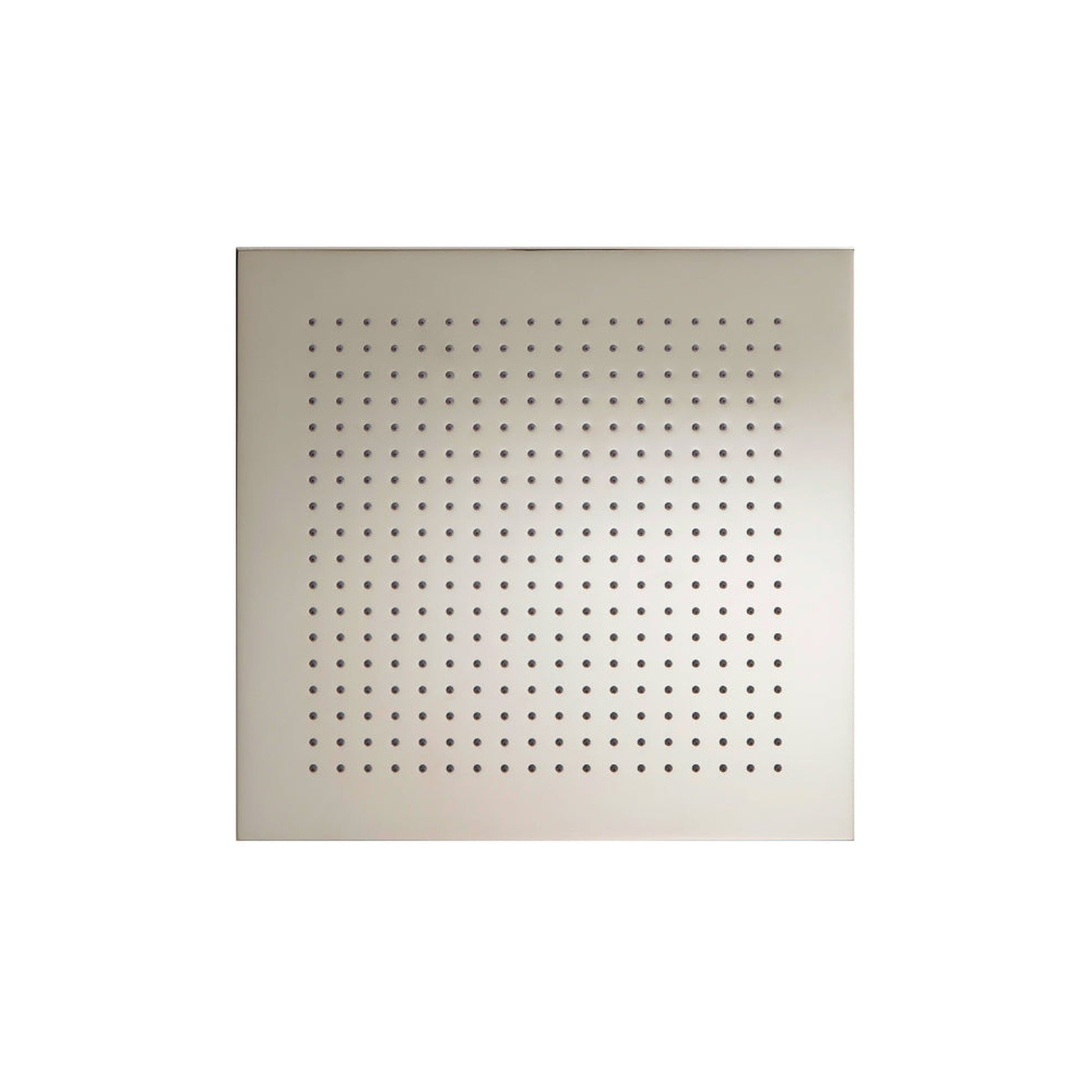 Isenberg Universal Fixtures 12" Single Function Square Polished Nickel PVD Solid Brass Rain Shower Head