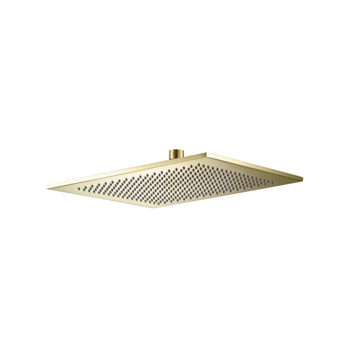 Isenberg Universal Fixtures 12" Single Function Square Satin Brass PVD Solid Brass Rain Shower Head With 6" Ceiling Mounted Shower Arm