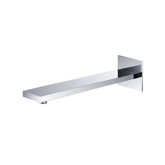 Isenberg Universal Fixtures 16" Polished Nickel PVD Solid Brass Wall-Mounted Shower Arm With Square Sliding Flange
