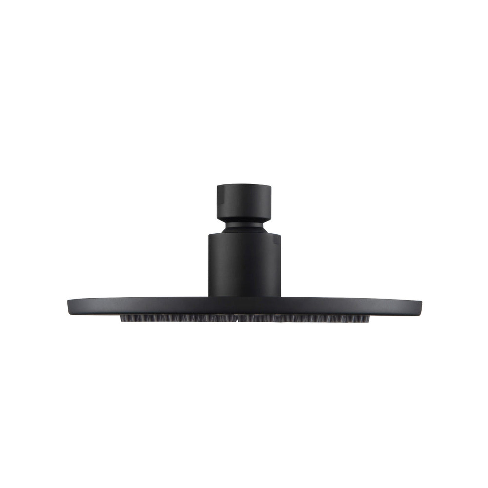 Isenberg Universal Fixtures 6" Single Function Round Matte Black Solid Brass Rain Shower Head