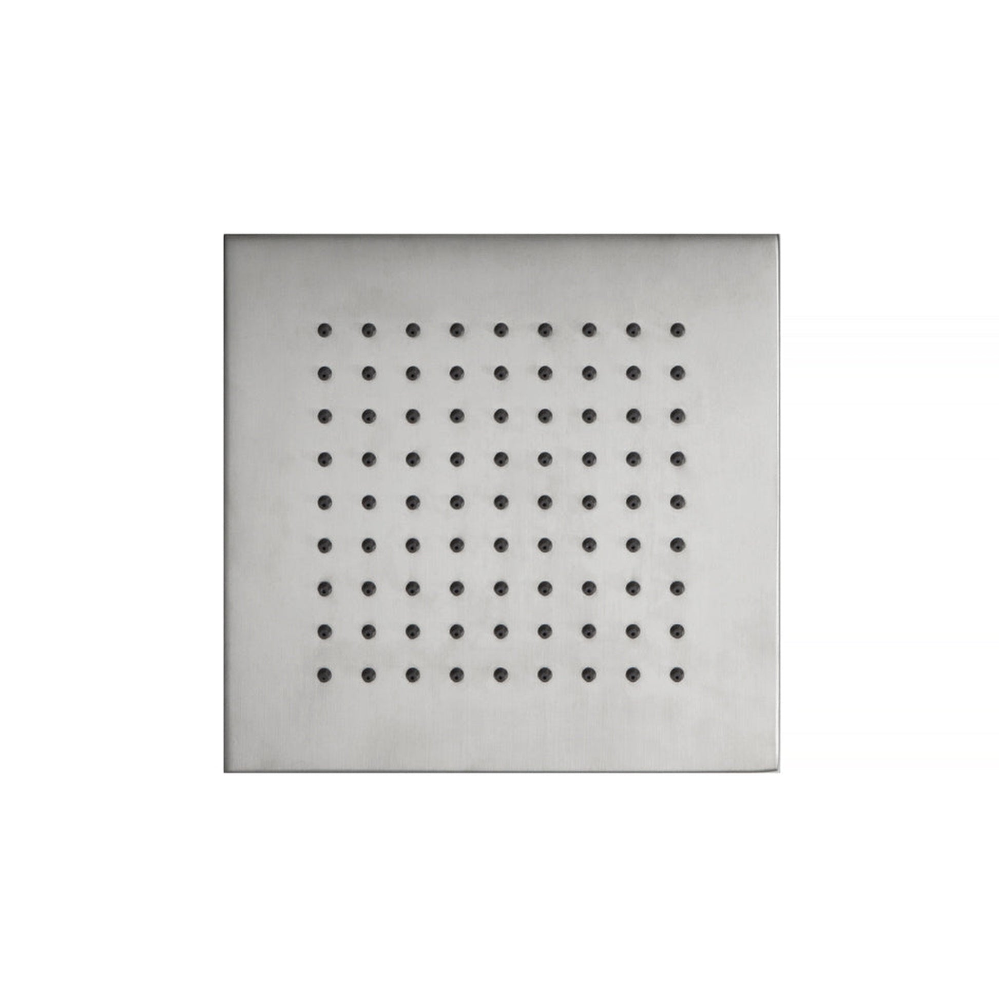 Isenberg Universal Fixtures 6" Single Function Square Brushed Nickel PVD Solid Brass Rain Shower Head