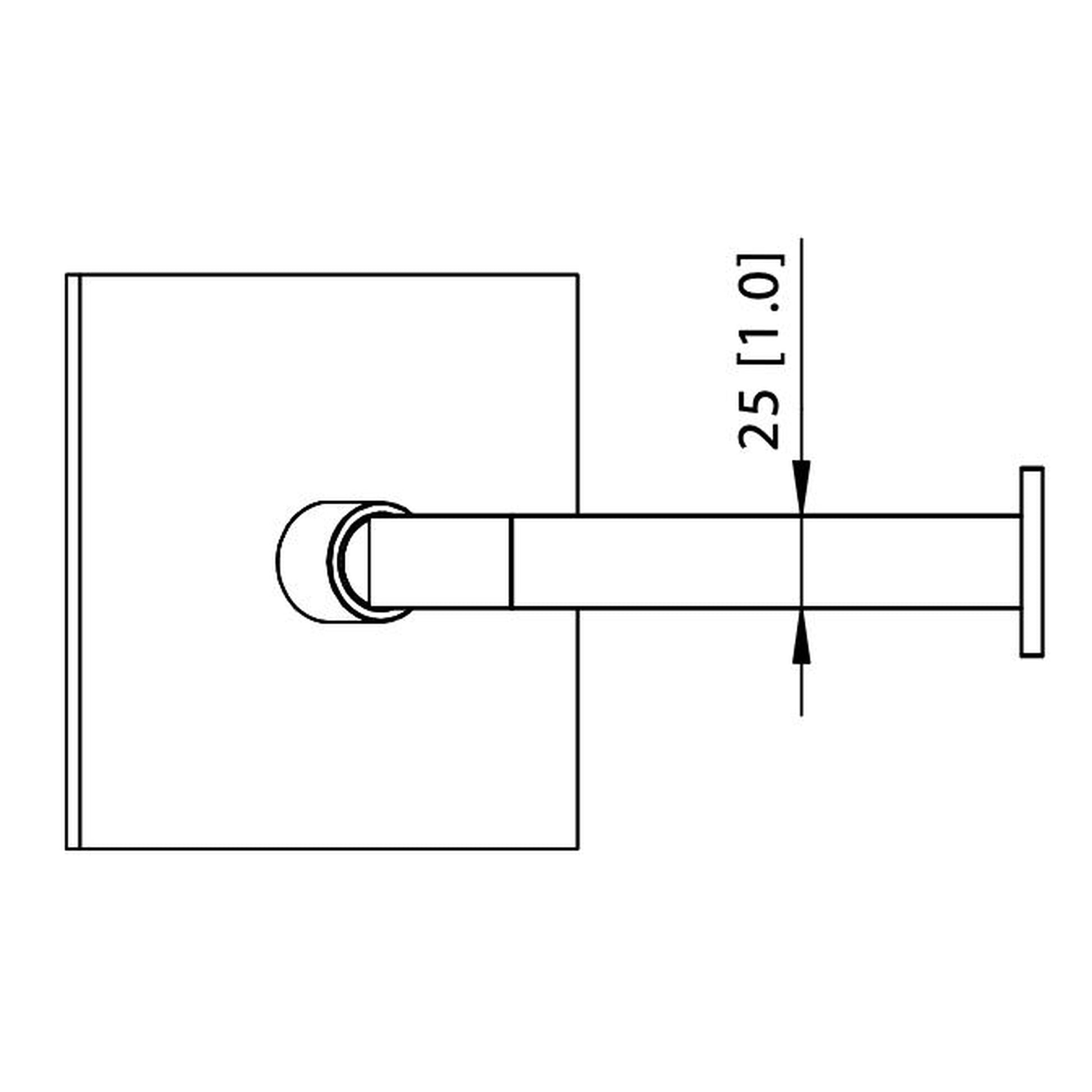 Isenberg Universal Fixtures 6" Single Function Square Brushed Nickel PVD Solid Brass Rain Shower Head