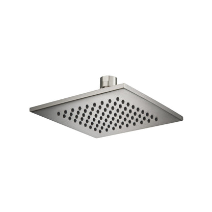 Isenberg Universal Fixtures 6" Single Function Square Brushed Nickel PVD Solid Brass Rain Shower Head