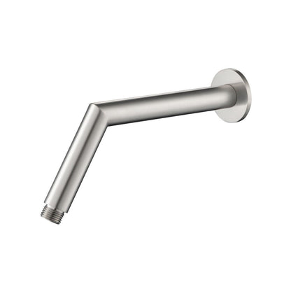 Isenberg Universal Fixtures 9" Brushed Nickel PVD Solid Brass Wall-Mounted Standard Shower Arm With Round Sliding Flange
