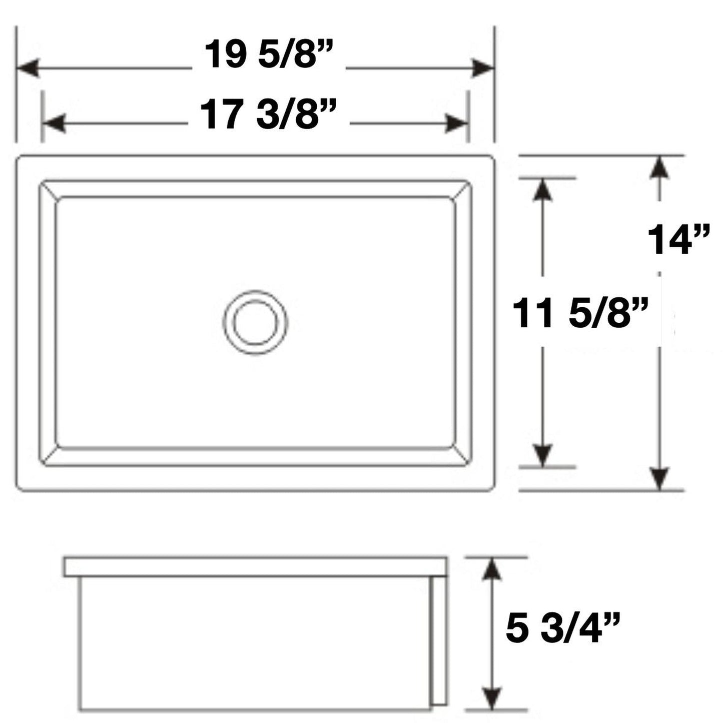 James Martin 36" x 24" Single Cala Blue Quartz Bathroom Vanity Top With Rectangular Ceramic Sink