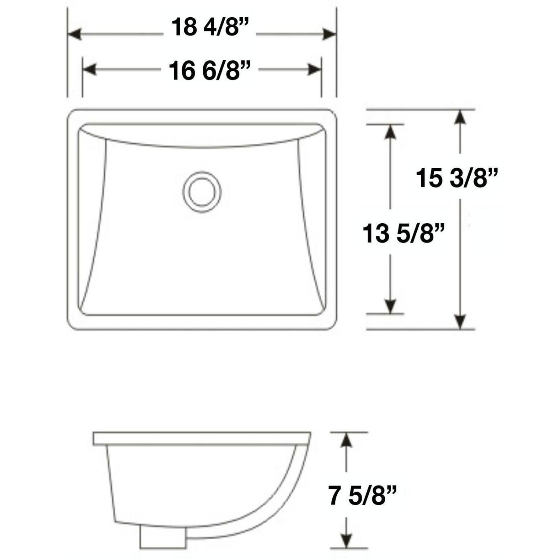 James Martin 36" x 24" Single Carrara Marble Bathroom Vanity Top With Rectangular Ceramic Sink