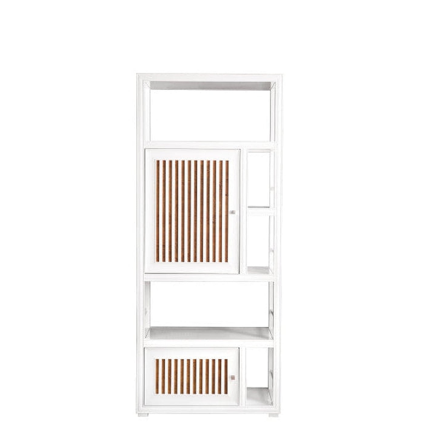 James Martin Athens 30" Double Sided Glossy White Bookcase Linen Cabinet