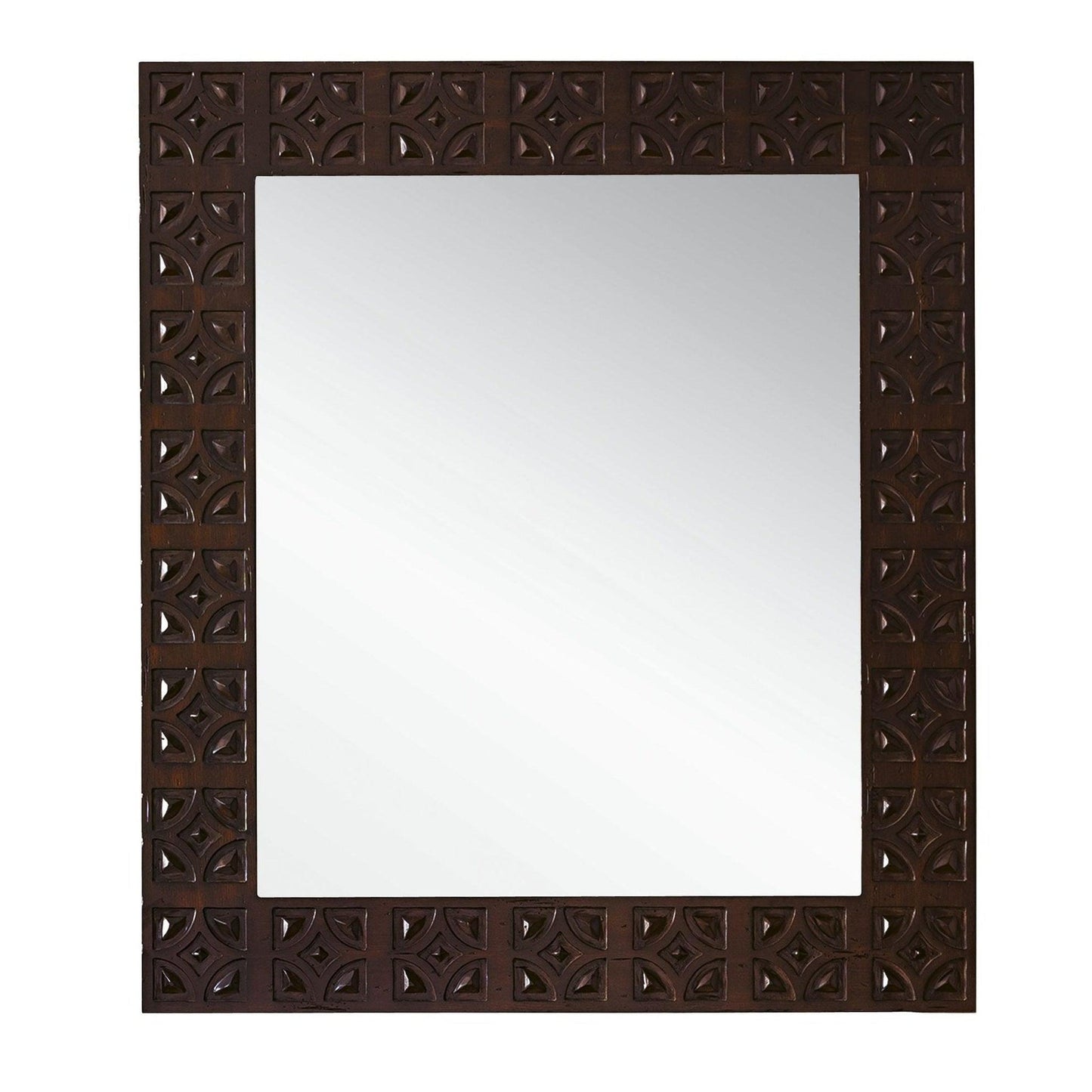 James Martin Balmoral 37" x 42" Antique Walnut Rectangular Mirror